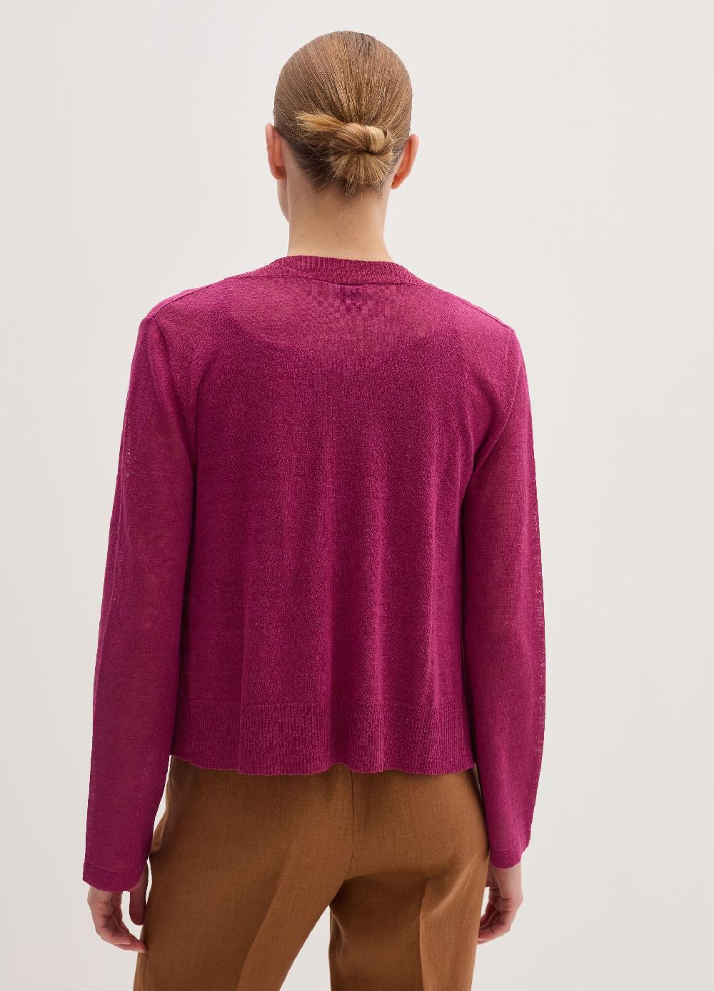Stefanel Cardigan aperto in misto lino Pezzi Unici