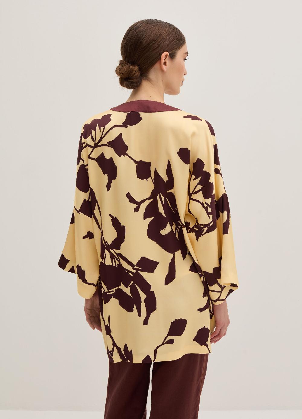 Stefanel Kimono aperto in viscosa con fantasia Qualità Garantita