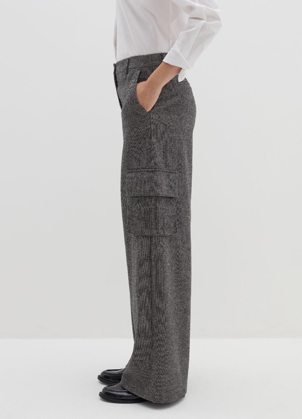 Stefanel Pantalone cargo in tweed Sottocosto