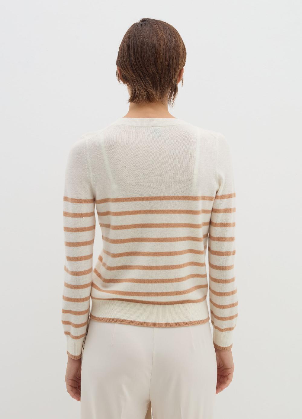 Stefanel Pullover a righe in lana cardata Offerta