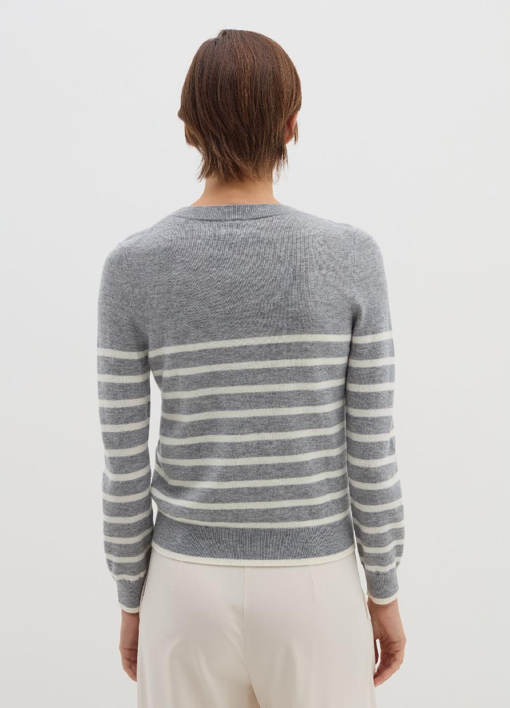 Stefanel Pullover a righe in lana cardata Economico