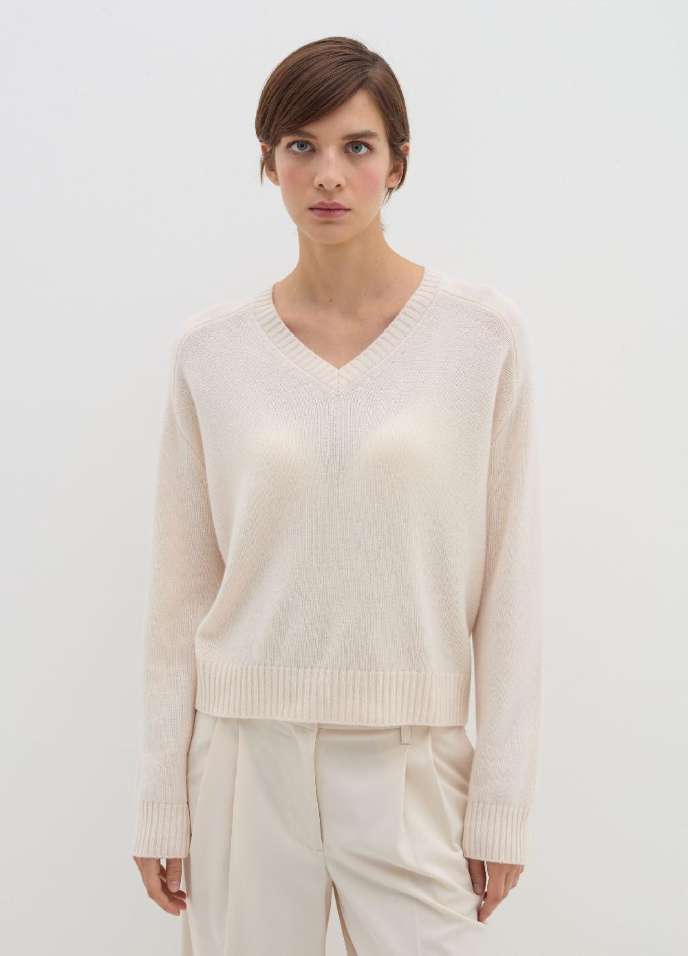 Stefanel Pullover in cashmere con scollo a V Outlet