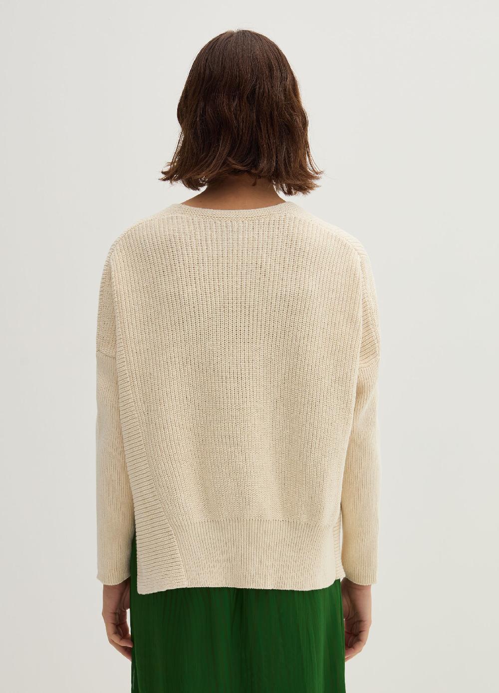 Stefanel Pullover oversize a coste con spacchi Saldi Di Fabbrica