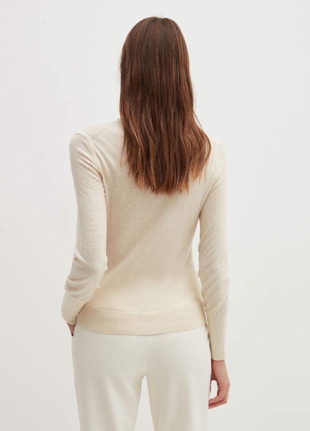 Stefanel Pullover in lana e seta a collo alto Vendite Flash