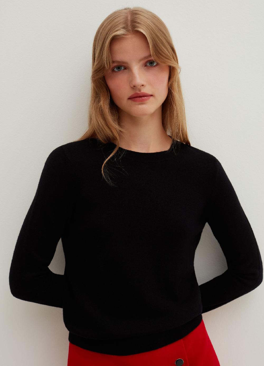 Stefanel Pullover girocollo in lana Offerta natalizia