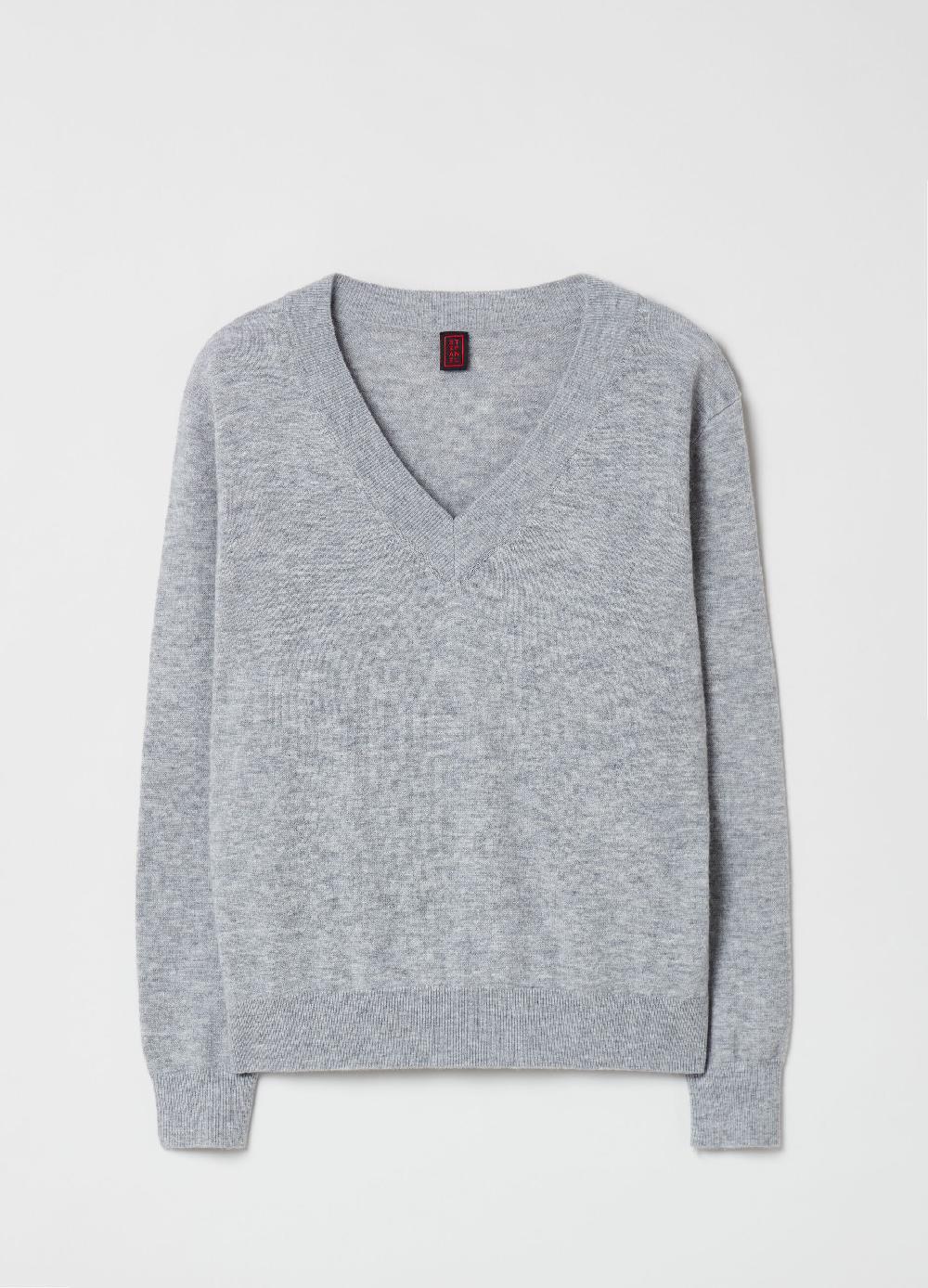 Stefanel Pullover in lana con scollo a V Offerta per la Festa della Mamma