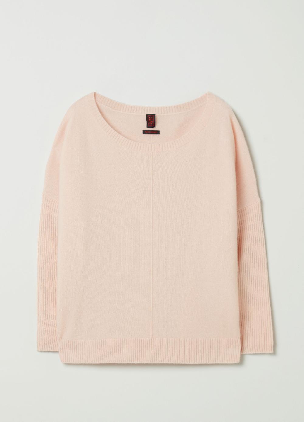 Stefanel Pullover in cashmere scollo a barca Offerta Giorno del Papà