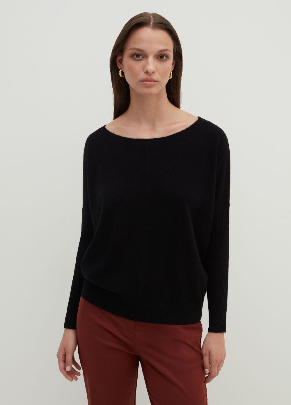 Stefanel Pullover in cashmere scollo a barca Offerta San Valentino