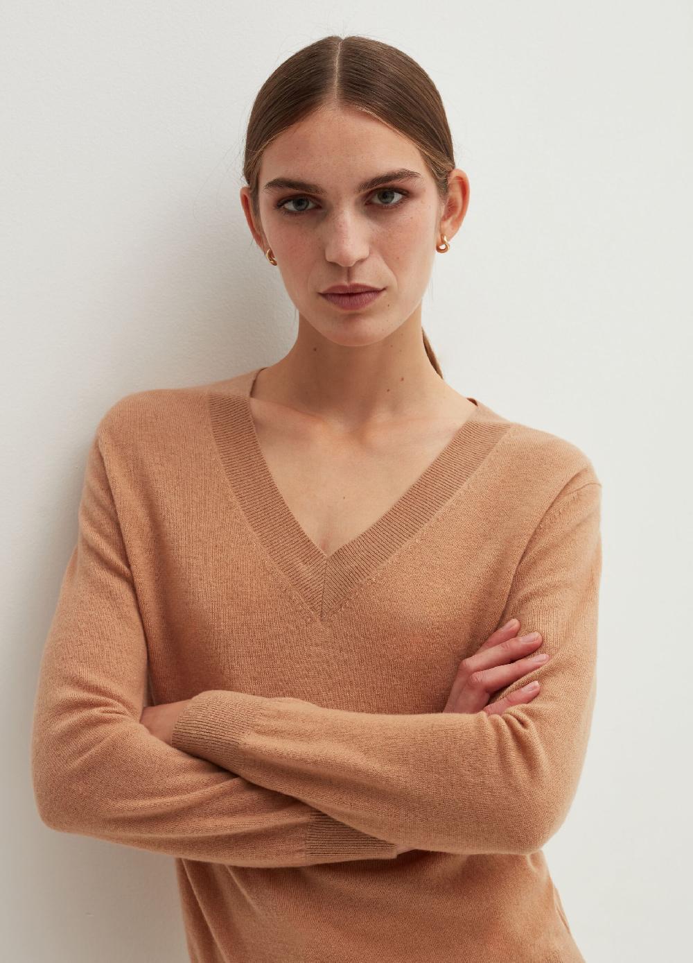 Stefanel Pullover in lana con scollo a V Online Outlet