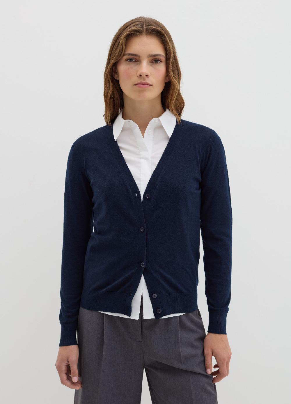 Stefanel Cardigan in lana e seta con scollo a V Offerte esclusive