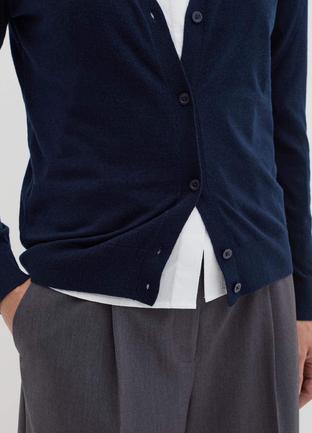 Stefanel Cardigan in lana e seta con scollo a V Offerte esclusive