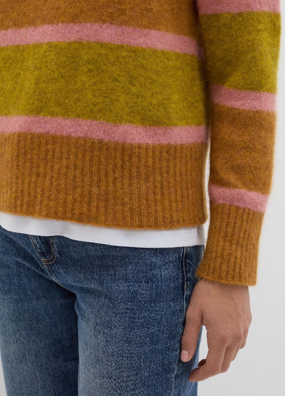 Stefanel Pullover in misto alpaca a righe Nuovi prodotti