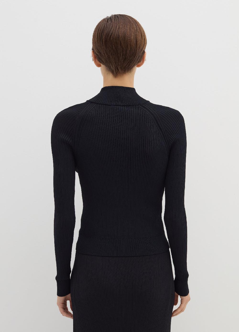 Stefanel Maglia a coste piatte mock neck Bestseller