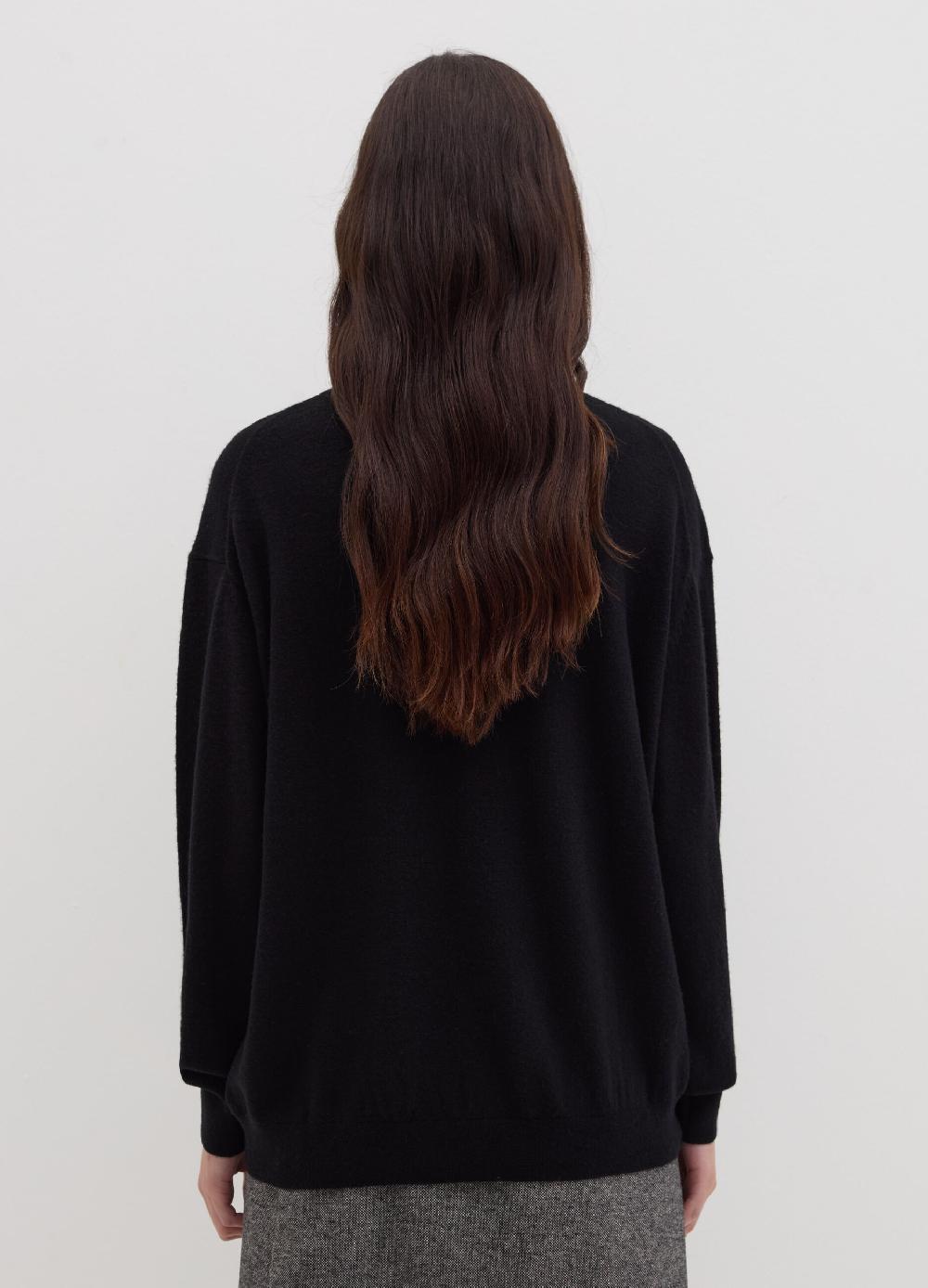 Stefanel Pullover in lana cardata a collo alto Offerte stagionali
