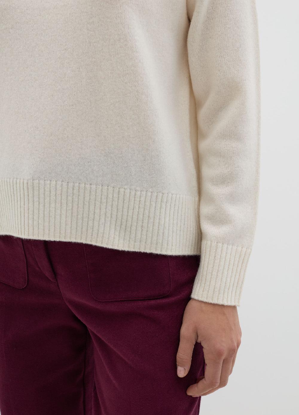 Stefanel Pullover mock neck in lana cardata Liquidazione