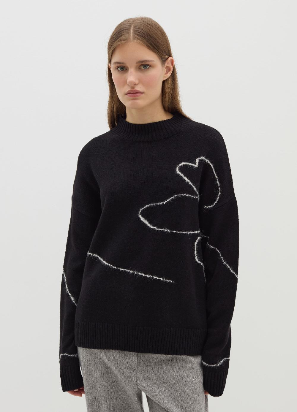 Stefanel Pullover con intarsio floreale Offerte speciali