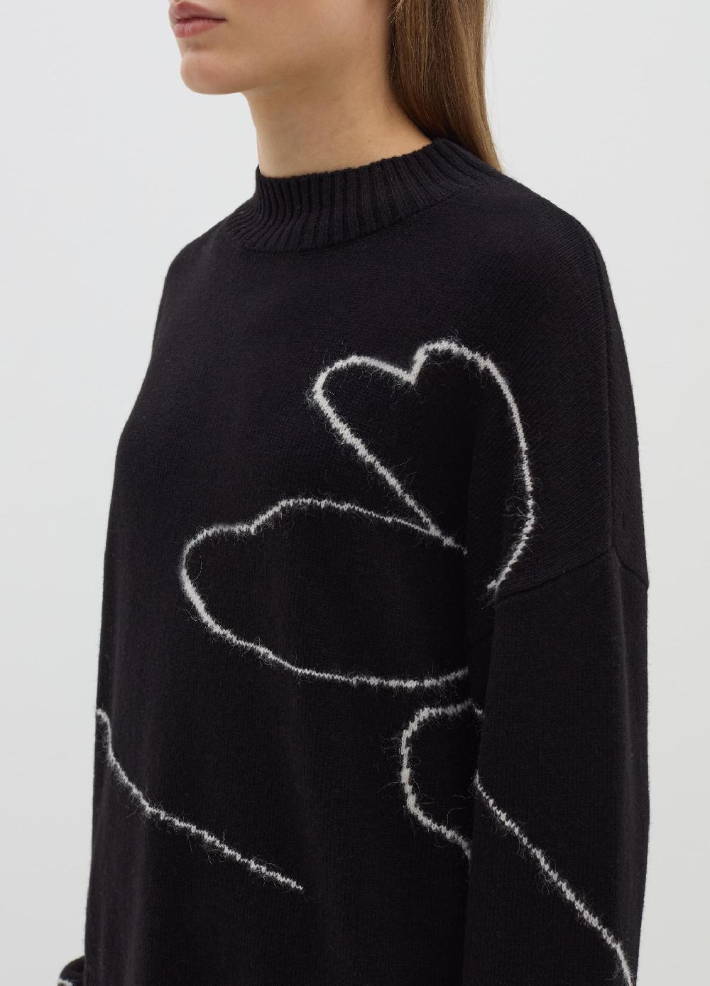 Stefanel Pullover con intarsio floreale Offerte speciali