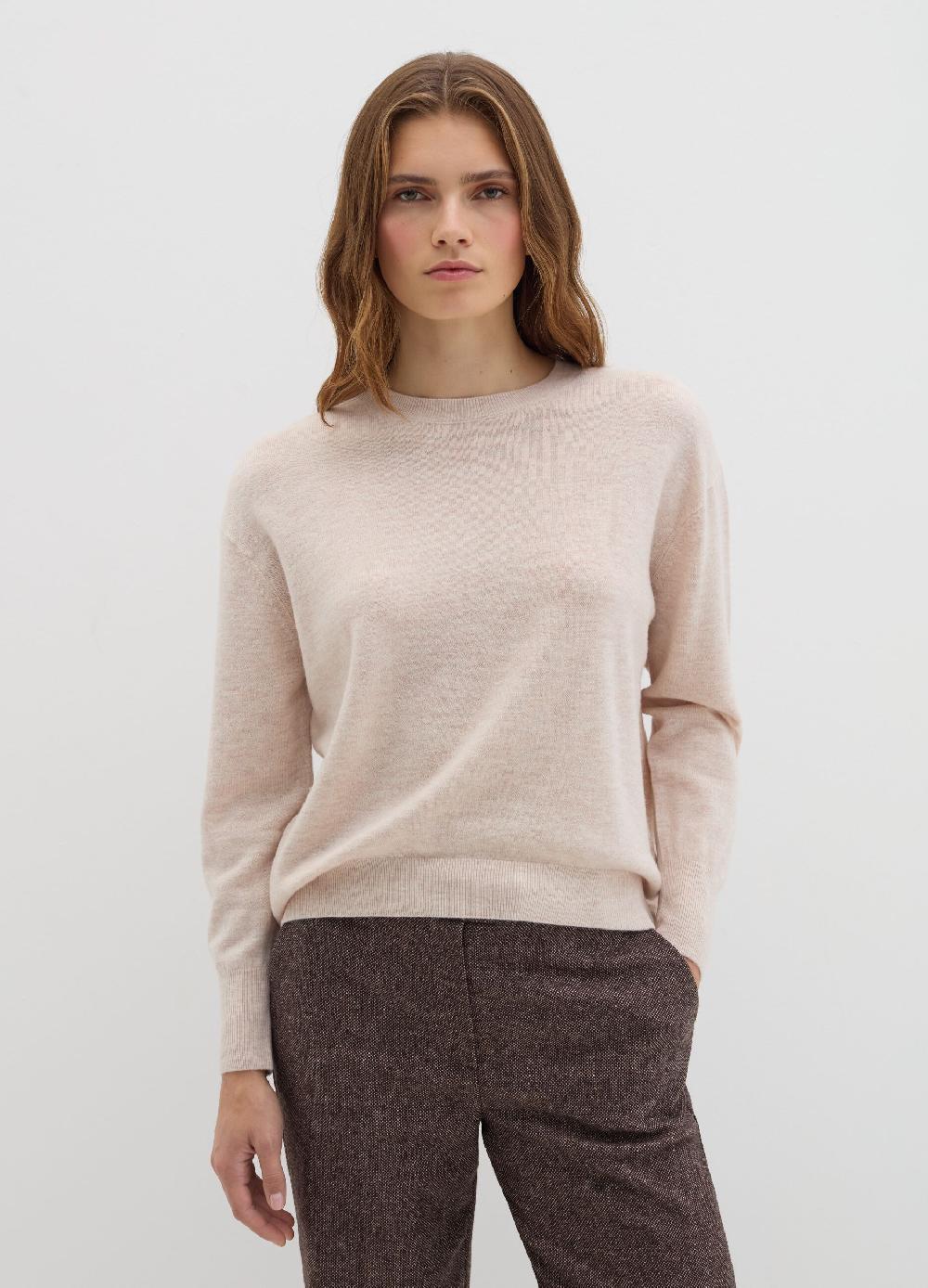 Stefanel Pullover girocollo in lana cardata Offerta settimanale