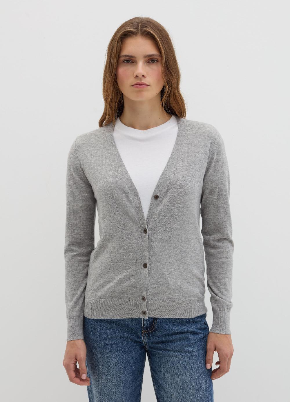 Stefanel Cardigan in lana e seta con scollo a V Fino al 50% di sconto