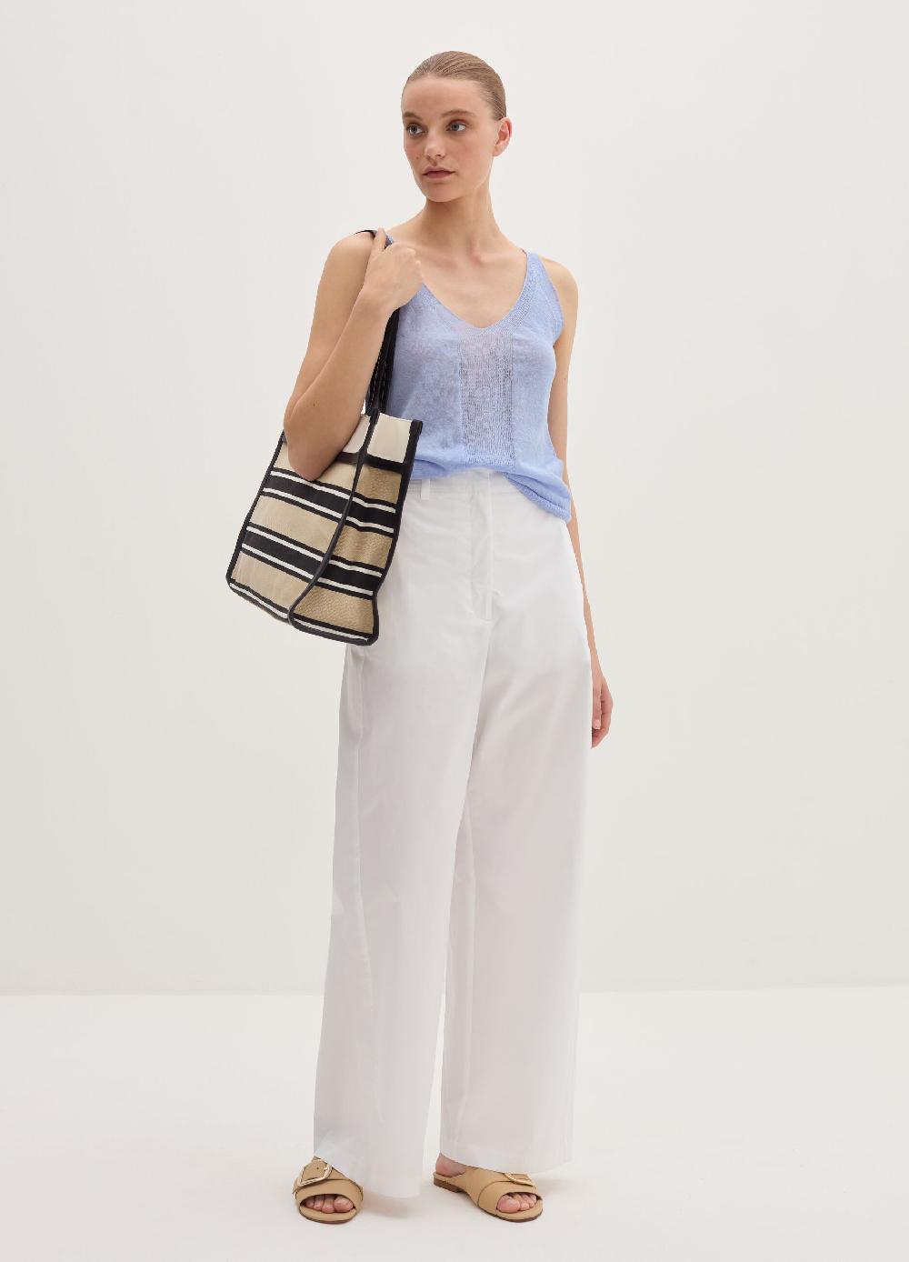 Stefanel Pantalone straight fit a vita alta