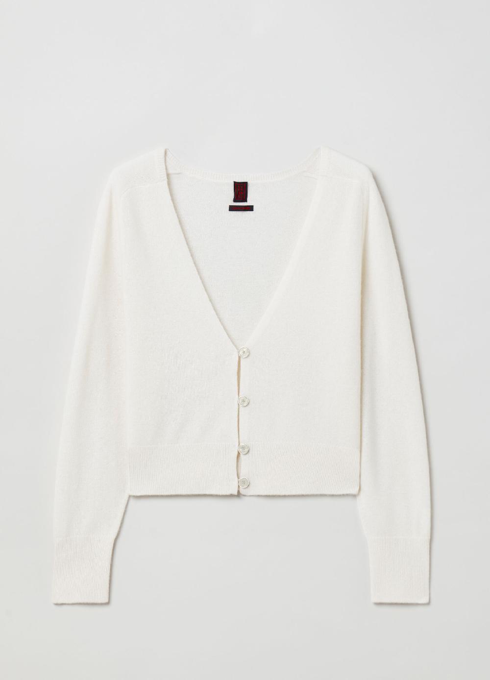 Stefanel Cardigan in cashmere con scollo a V Fino al 65% di sconto
