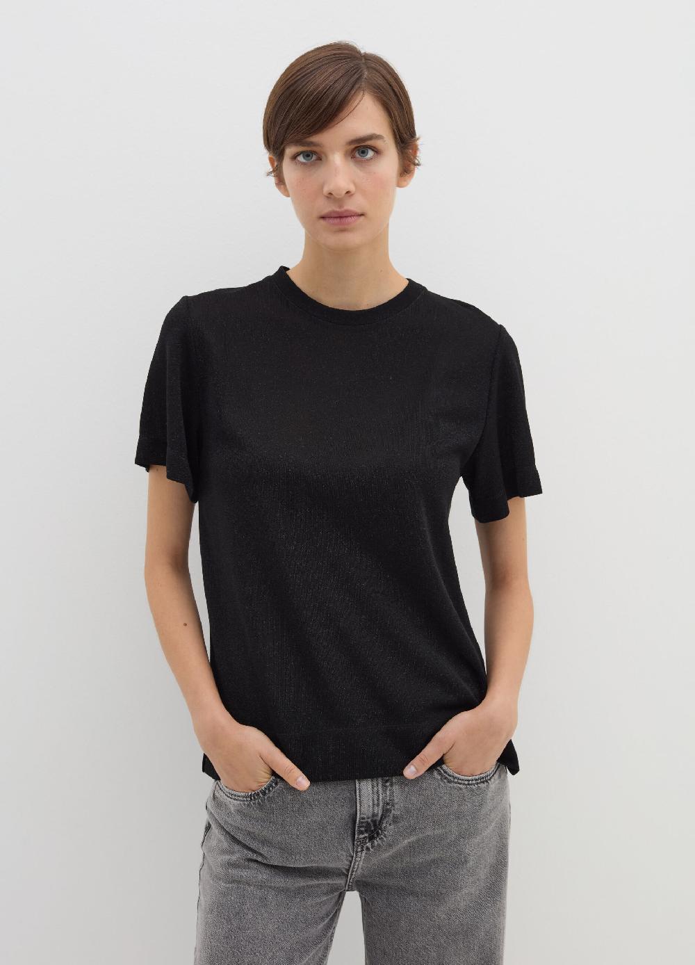 Stefanel T-shirt in lurex con spacchetti 50% di sconto con spedizione gratuita
