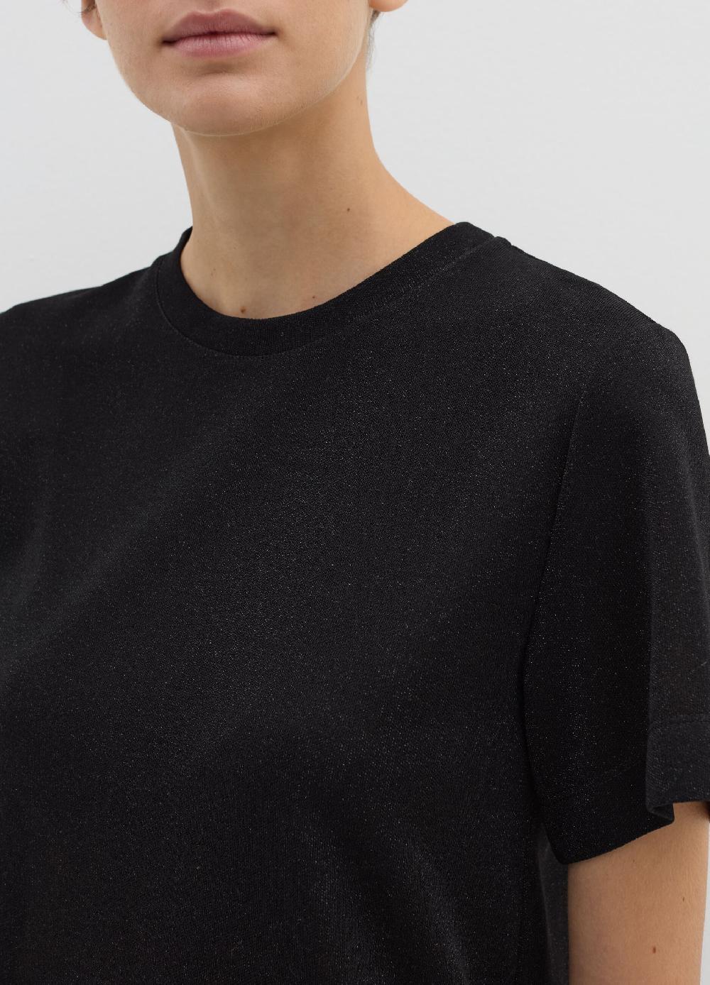 Stefanel T-shirt in lurex con spacchetti 50% di sconto con spedizione gratuita