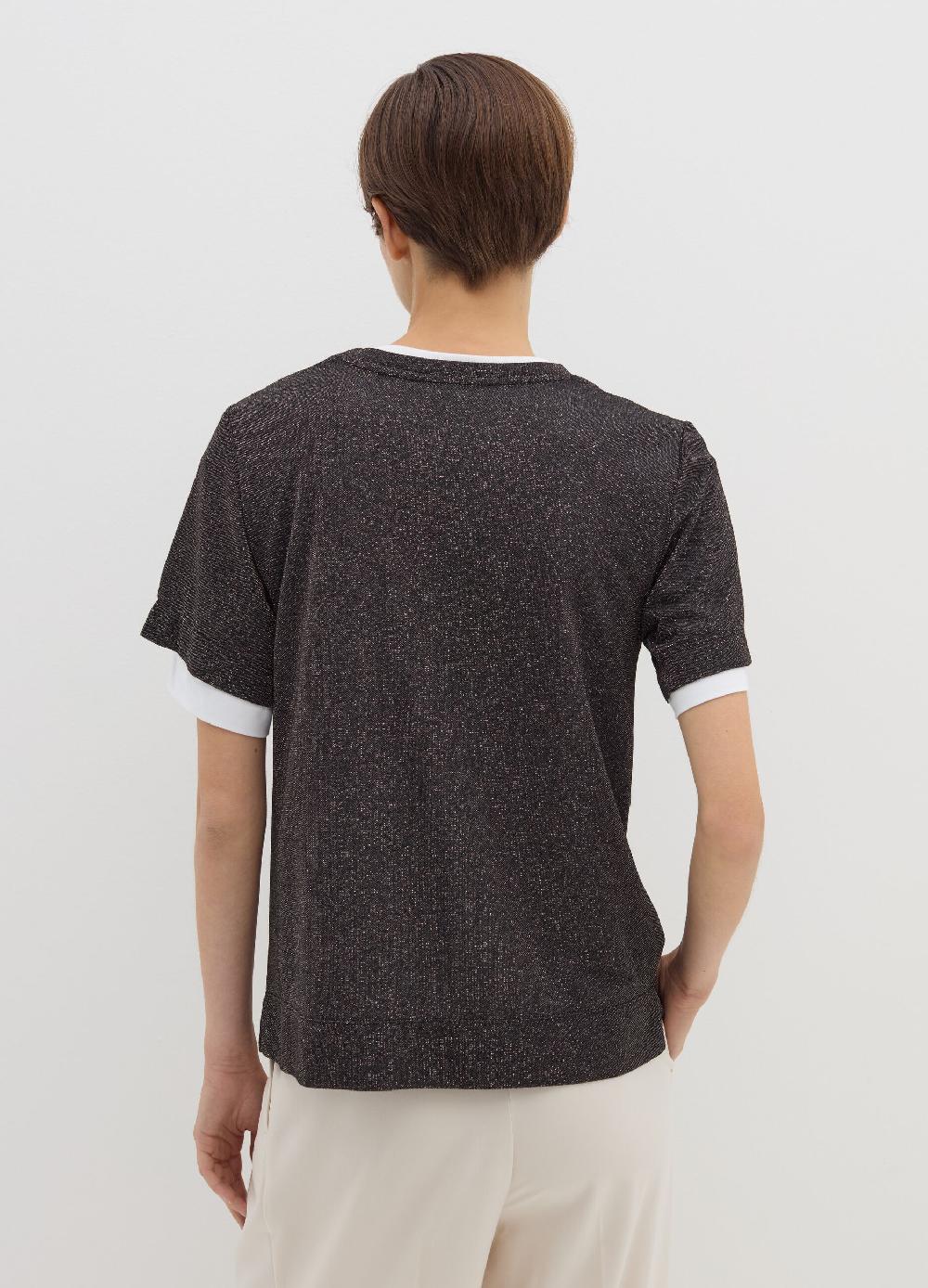 Stefanel T-shirt in lurex con spacchetti Trasporto libero internazionale