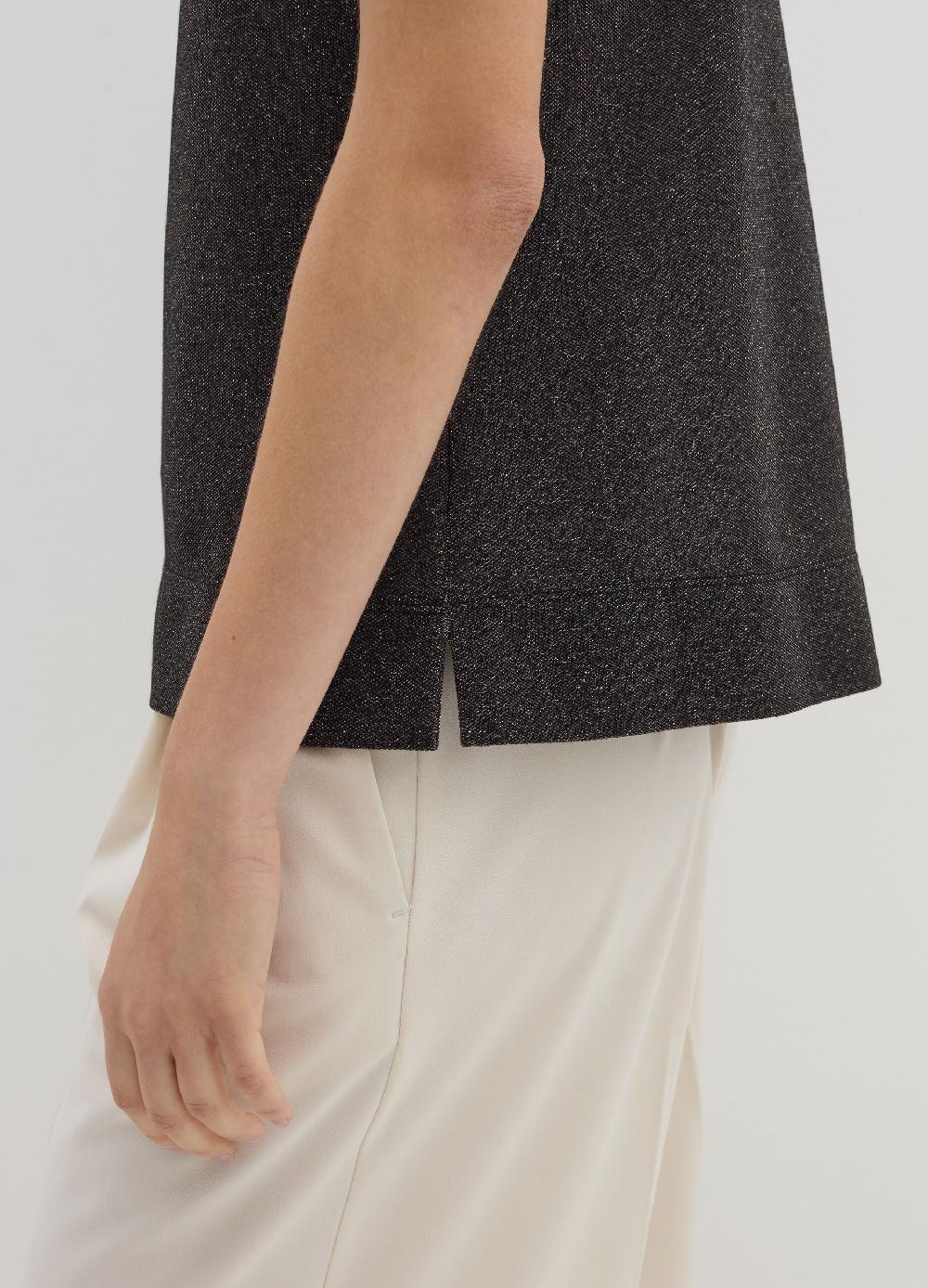 Stefanel T-shirt in lurex con spacchetti Trasporto libero internazionale