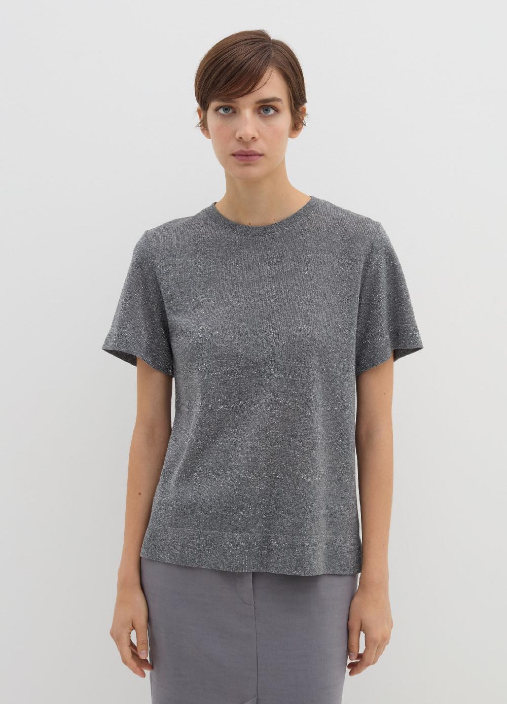 Stefanel T-shirt in lurex con spacchetti Officina