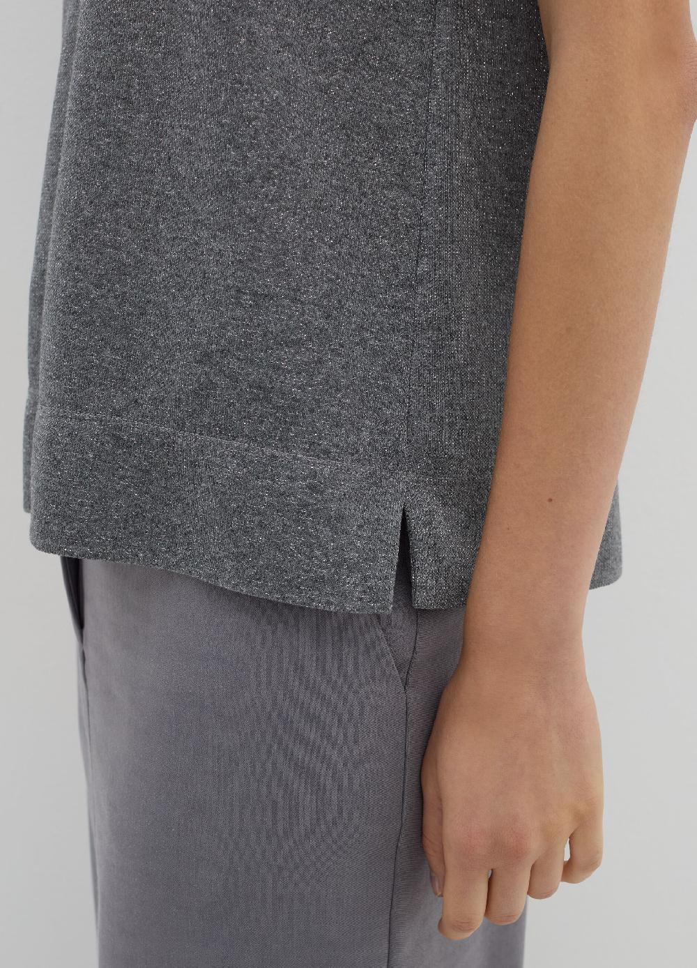 Stefanel T-shirt in lurex con spacchetti Officina