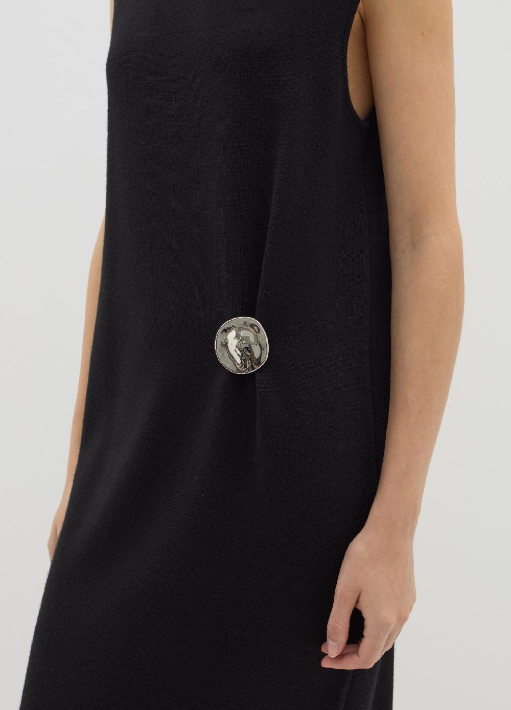 Stefanel Vestito lungo a tubo con bottone Black Friday Prezzi