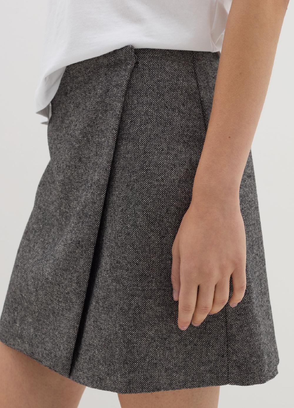 Stefanel Minigonna a portafoglio in tweed 50% di sconto per tempo limitato