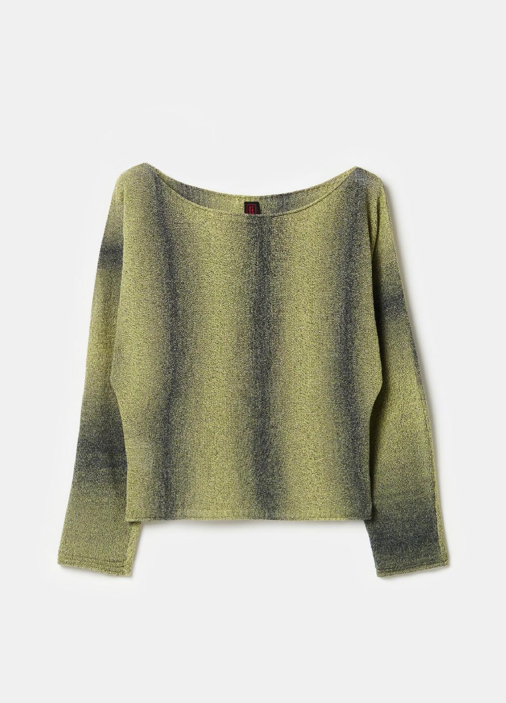 Stefanel Maglia space dyed con scollo a barca Nuovo