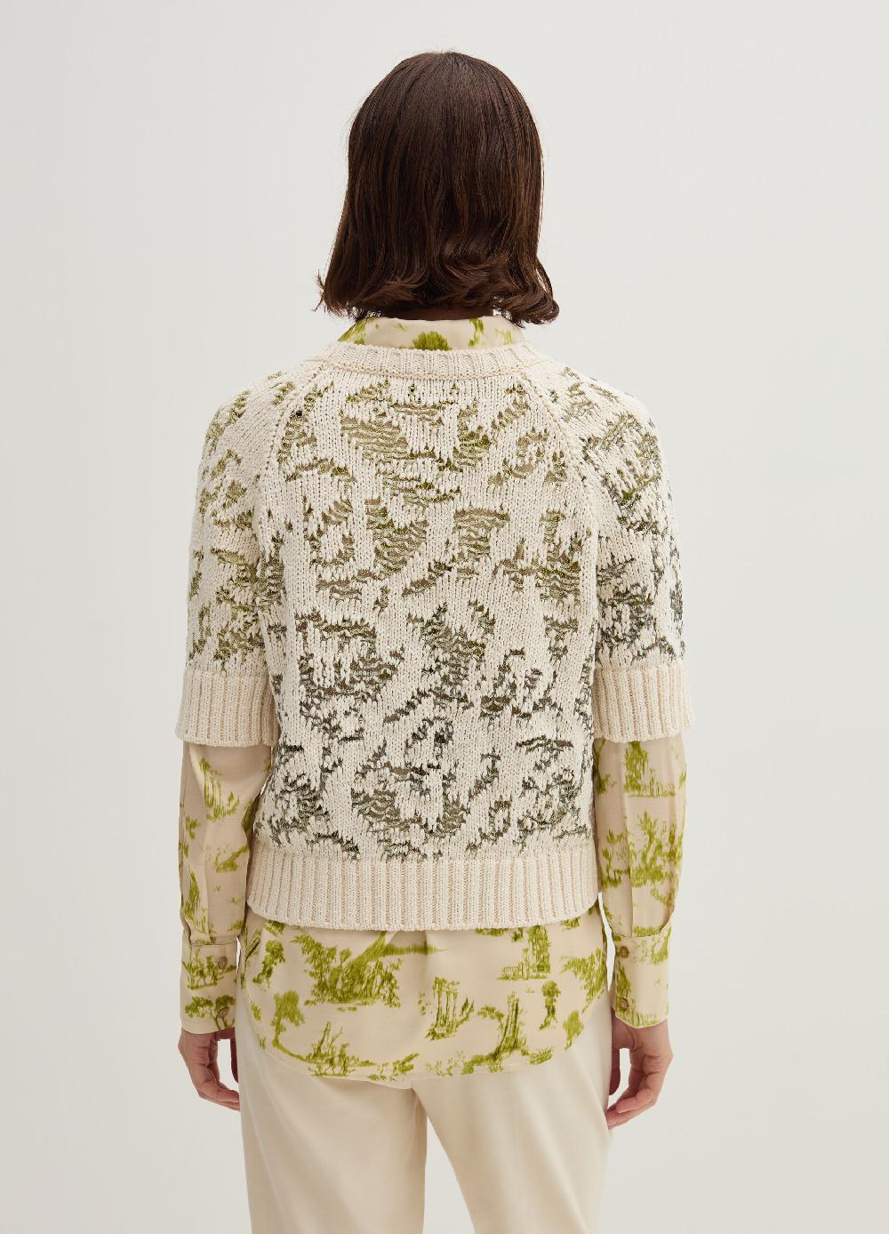 Stefanel Maglia traforata jacquard maniche al gomito Vendita