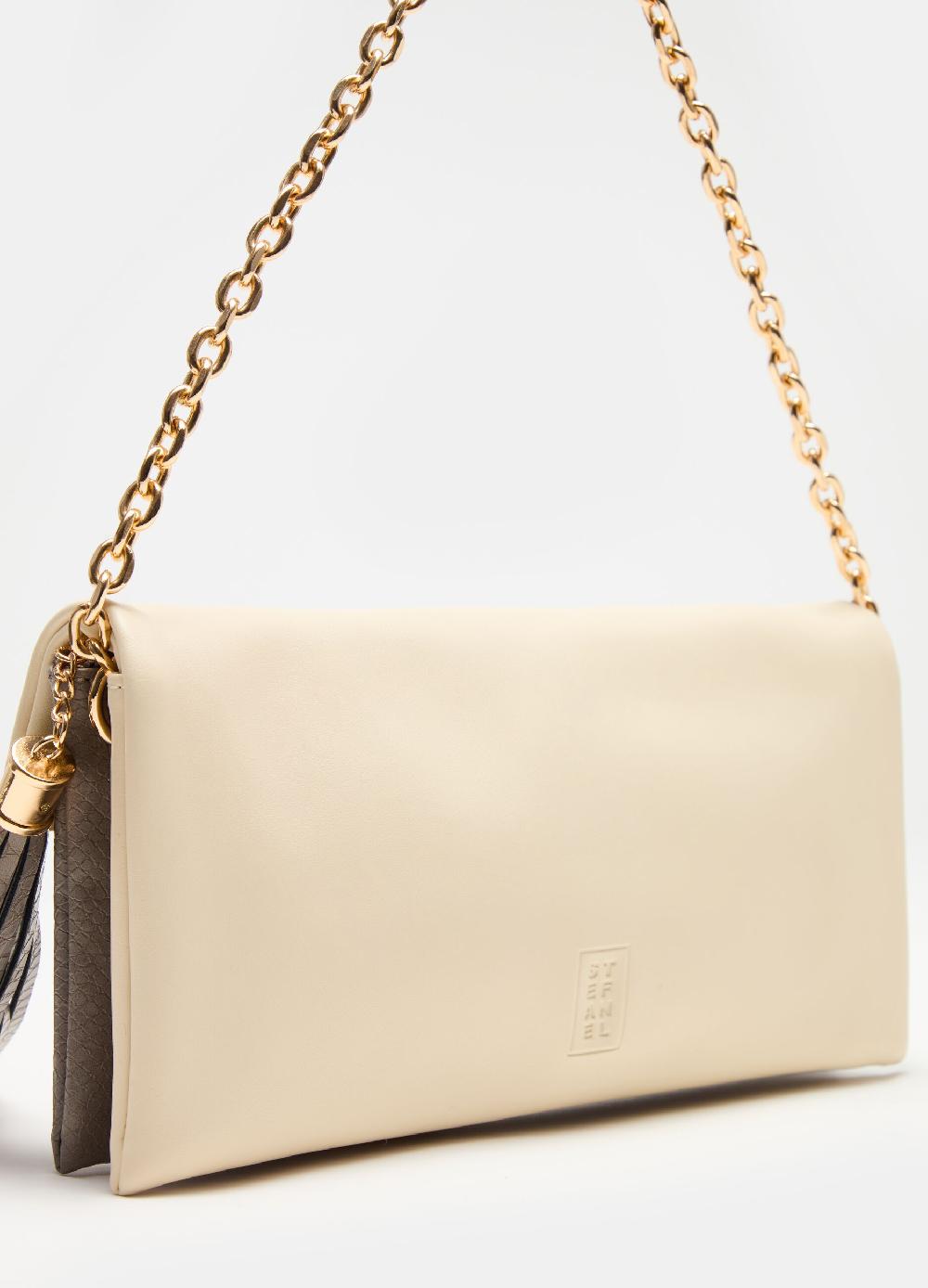 Stefanel Pochette rettangolare bicolore Pezzi Unici