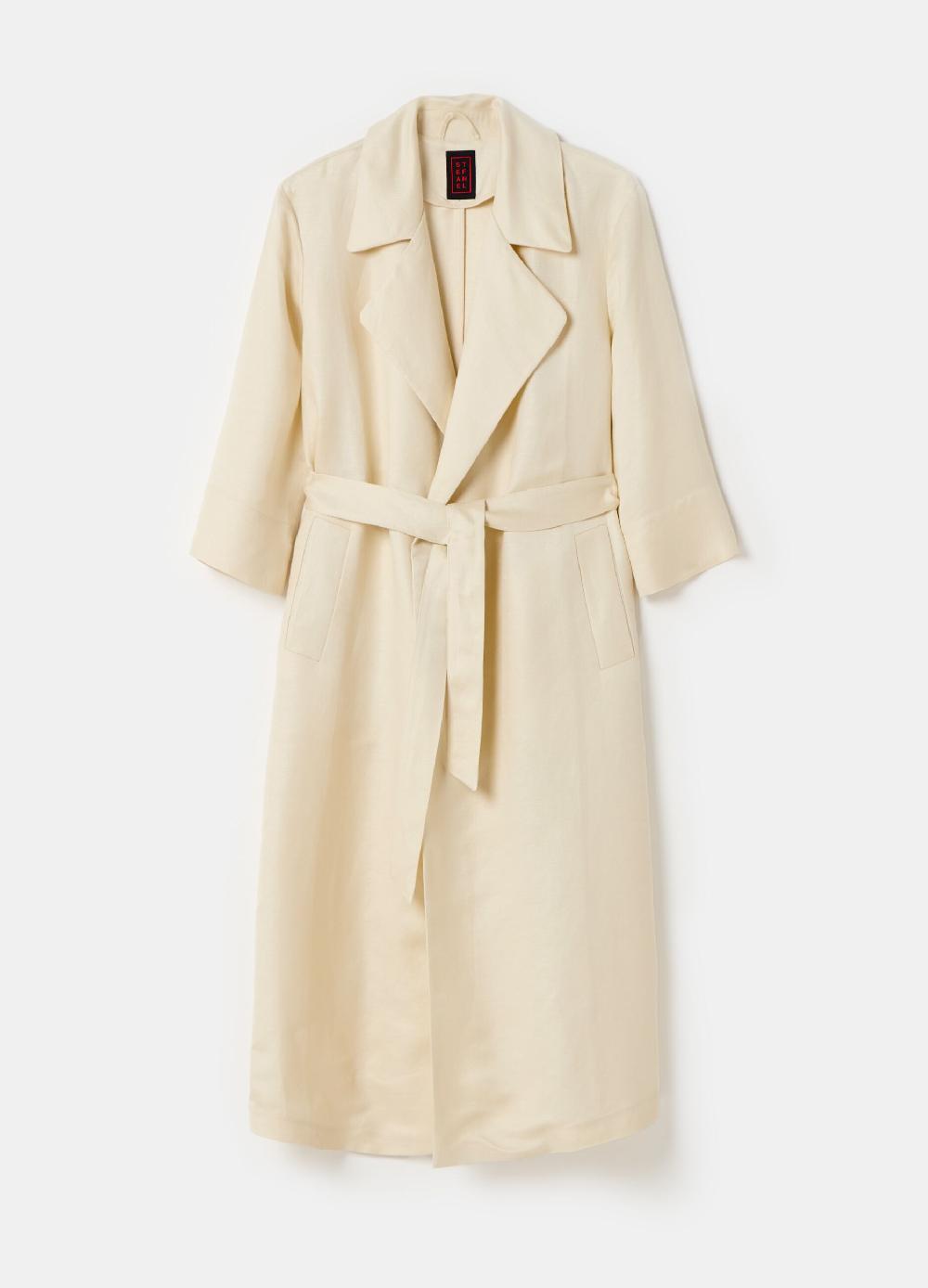 Stefanel Trench lungo con cintura Soddisfazione Garantita