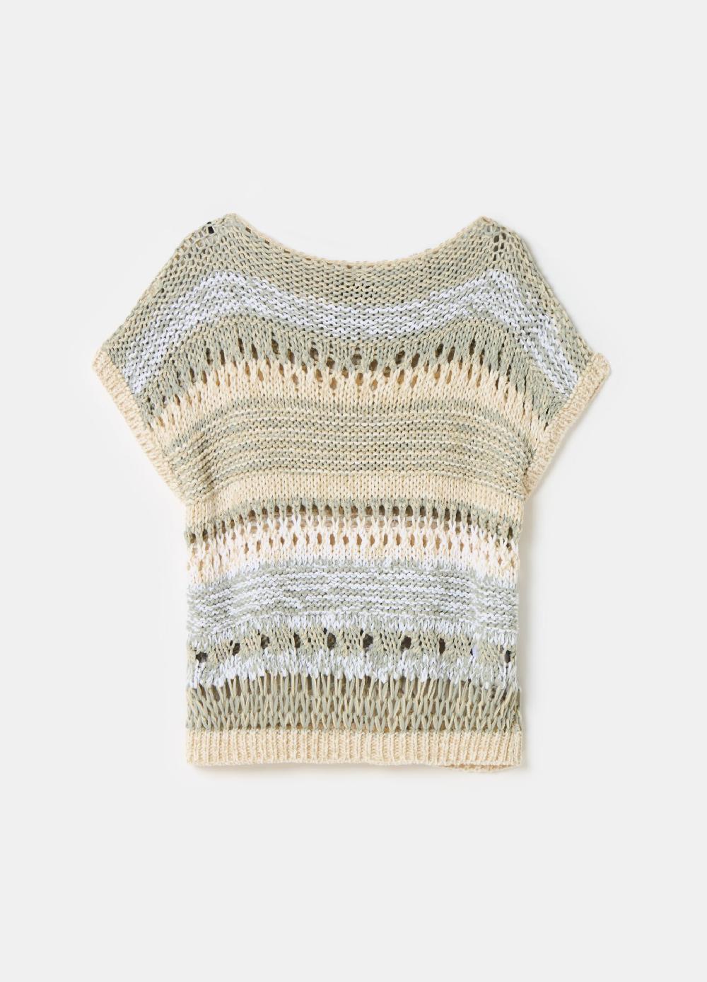 Stefanel Maglia lavorata con fantasia multicolore Acquista Ora