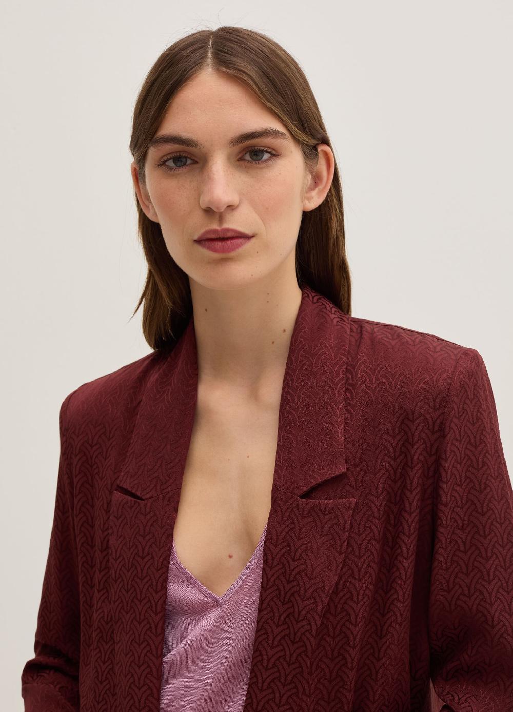 Stefanel Blazer aperto in viscosa jacquard Convenienza