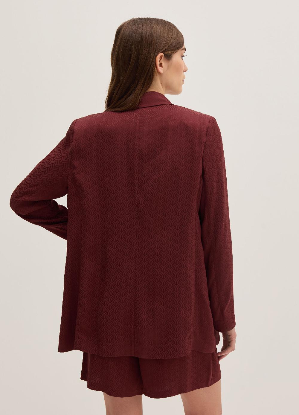 Stefanel Blazer aperto in viscosa jacquard Convenienza