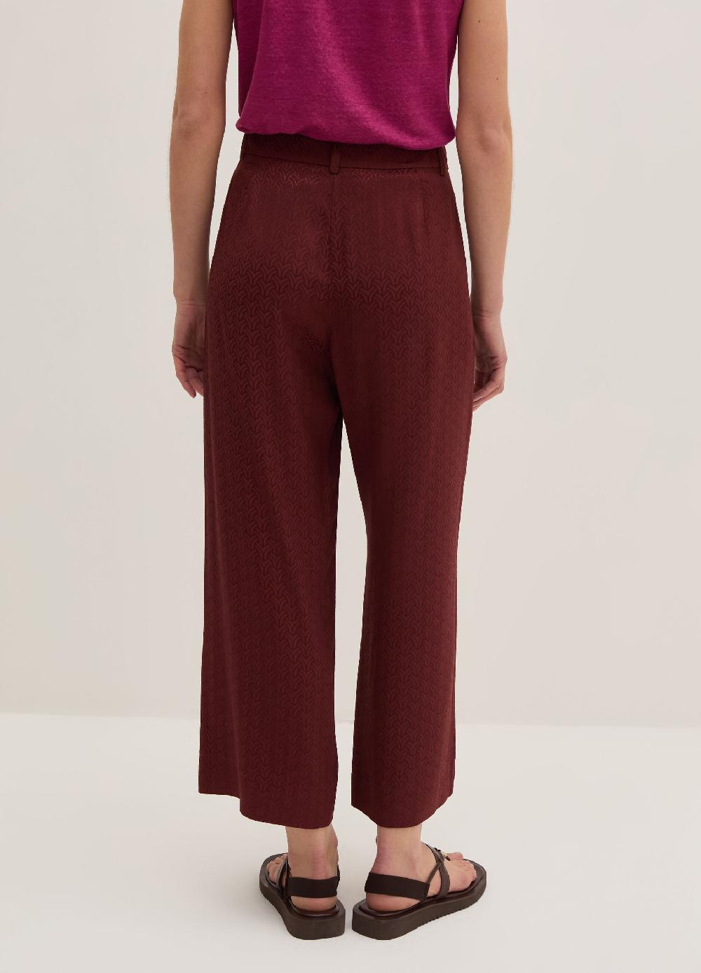 Stefanel Pantalone wide leg in viscosa jacquard Novità