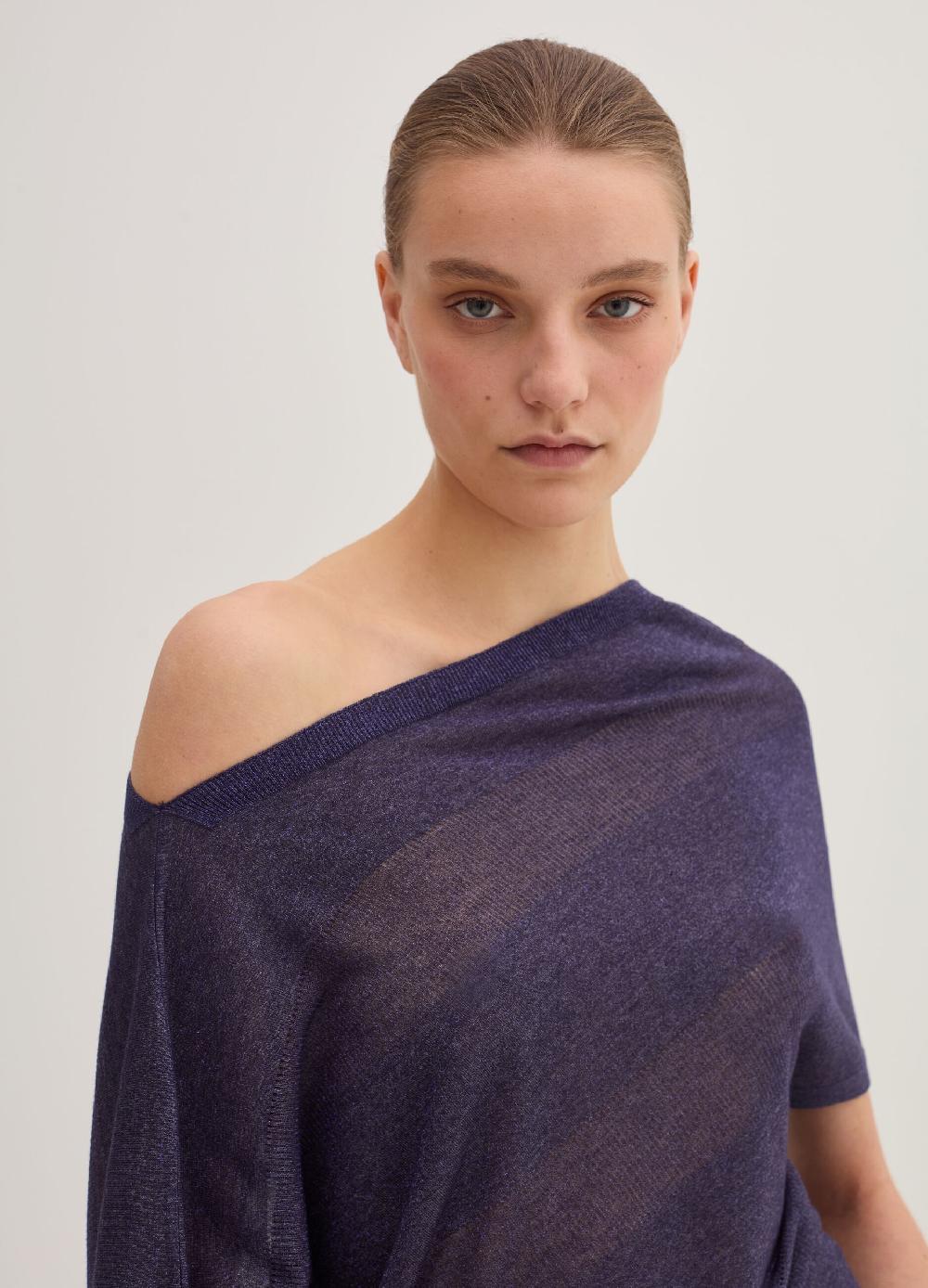 Stefanel Maglia a costine in lurex Presa