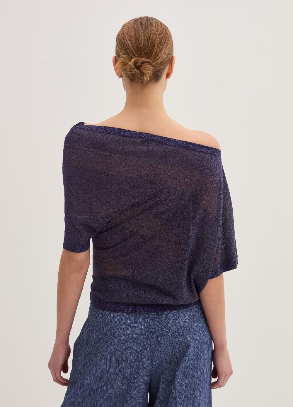 Stefanel Maglia a costine in lurex Presa