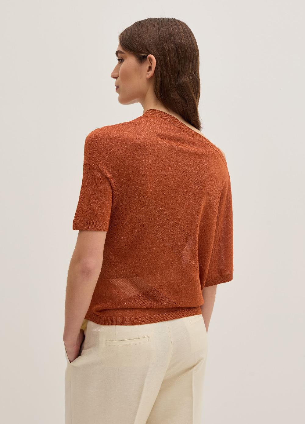 Stefanel Maglia a costine in lurex Sconto