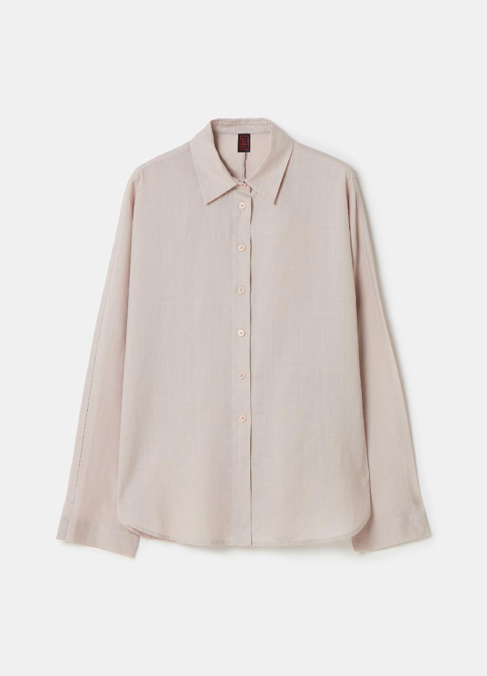 Stefanel Camicia in ramie tinta unita Outlet