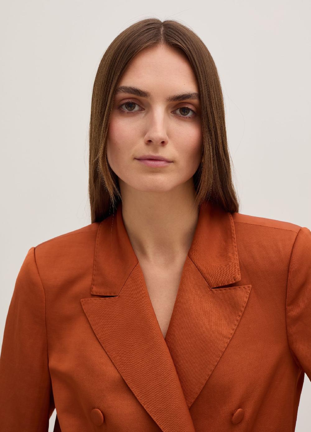 Stefanel Blazer doppiopetto in satin In Vendita