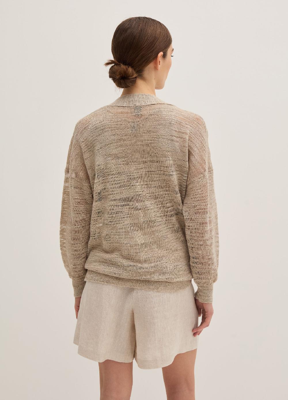 Stefanel Cardigan oversize in shantung Vendita Economica