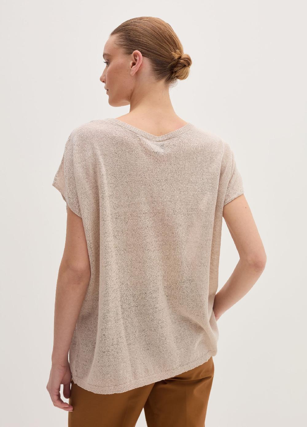 Stefanel Maglia in misto lino con coulisse I Più Venduti