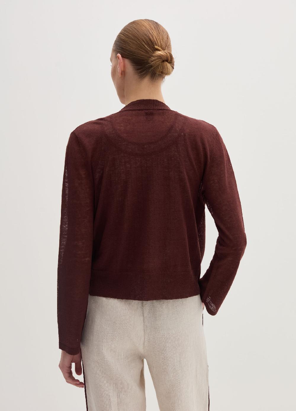 Stefanel Cardigan aperto in misto lino Vendite Flash