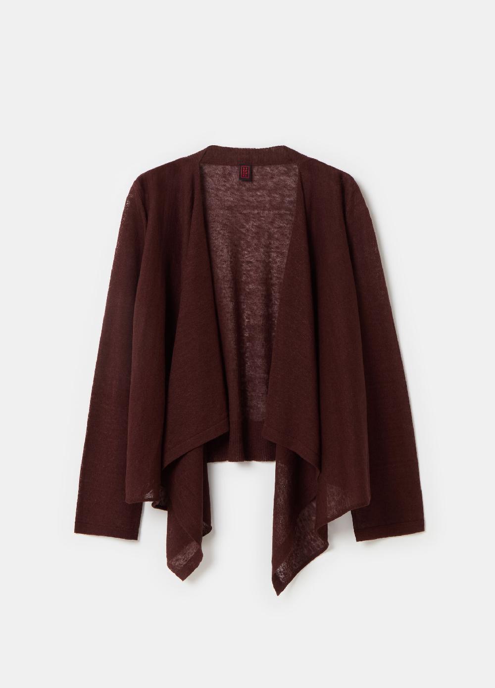 Stefanel Cardigan aperto in misto lino Vendite Flash